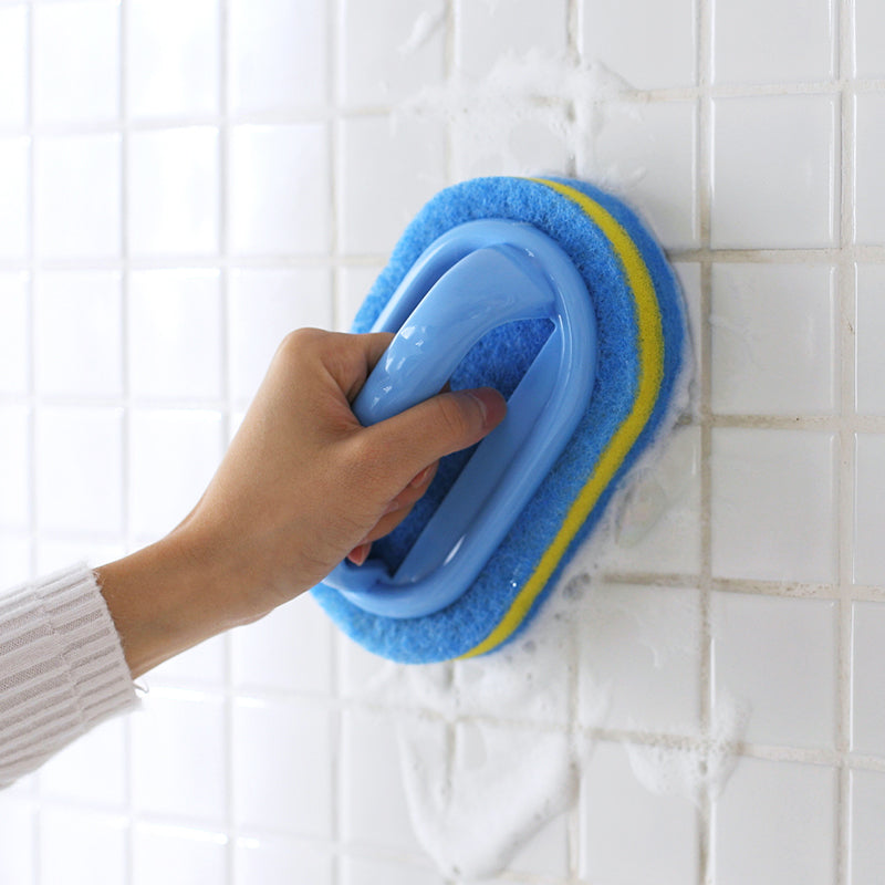Kitchen Sponge Brush with Handle for Tile & Glass by HitMyNeed