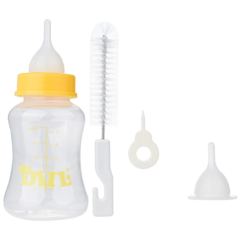 Kitten and Puppy Milk Feeding Bottle with Brush by HitMyNeed
