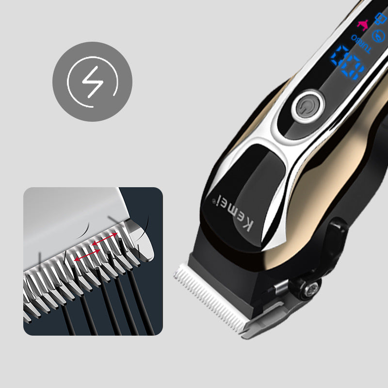 KM-1990 Cordless Professional Hair & Beard Clipper by HitMyNeed
