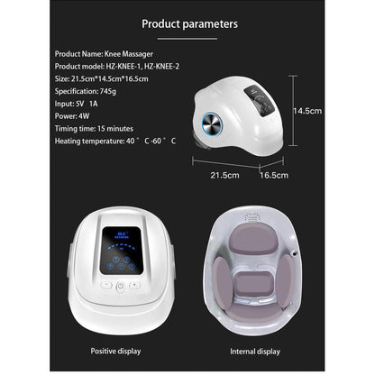 Knee Massager Pain Relief Device with Heat & Air Compression by HitMyNeed