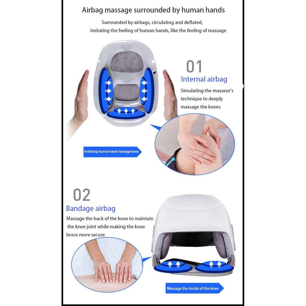 Knee Massager Pain Relief Device with Heat & Air Compression by HitMyNeed