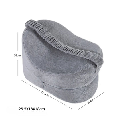 Knee Pillow for Side Sleepers with Memory Foam Support by HitMyNeed