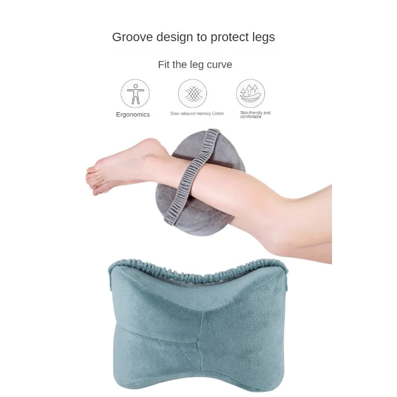 Knee Pillow for Side Sleepers with Memory Foam Support by HitMyNeed