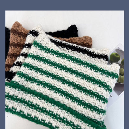 Knitted Acrylic Cat Beanie Hat for Adults by HitMyNeed