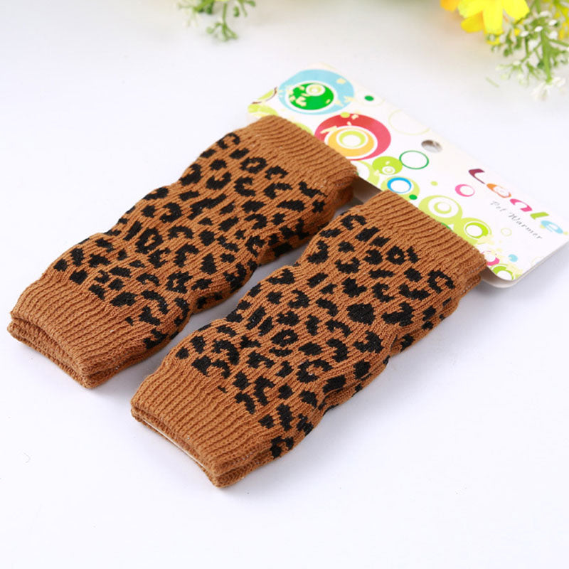 Knitted Cotton Dog Leg Warmers (Set of 4) by HitMyNeed