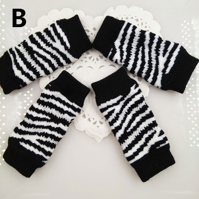 Knitted Cotton Dog Leg Warmers (Set of 4) b xl by HitMyNeed