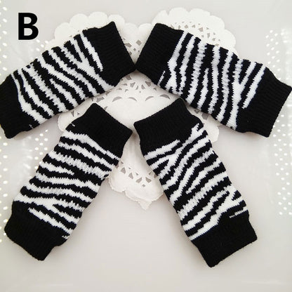 Knitted Cotton Dog Leg Warmers (Set of 4) b xl by HitMyNeed
