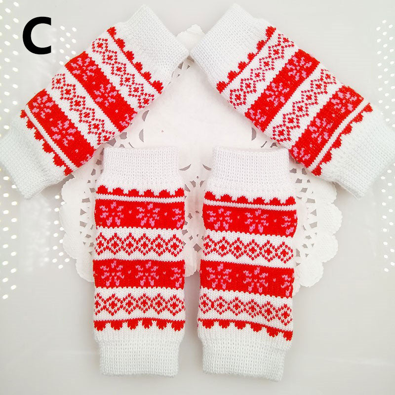 Knitted Cotton Dog Leg Warmers (Set of 4) c s by HitMyNeed