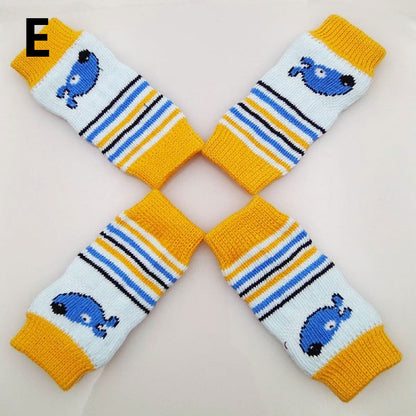 Knitted Cotton Dog Leg Warmers (Set of 4) e s by HitMyNeed