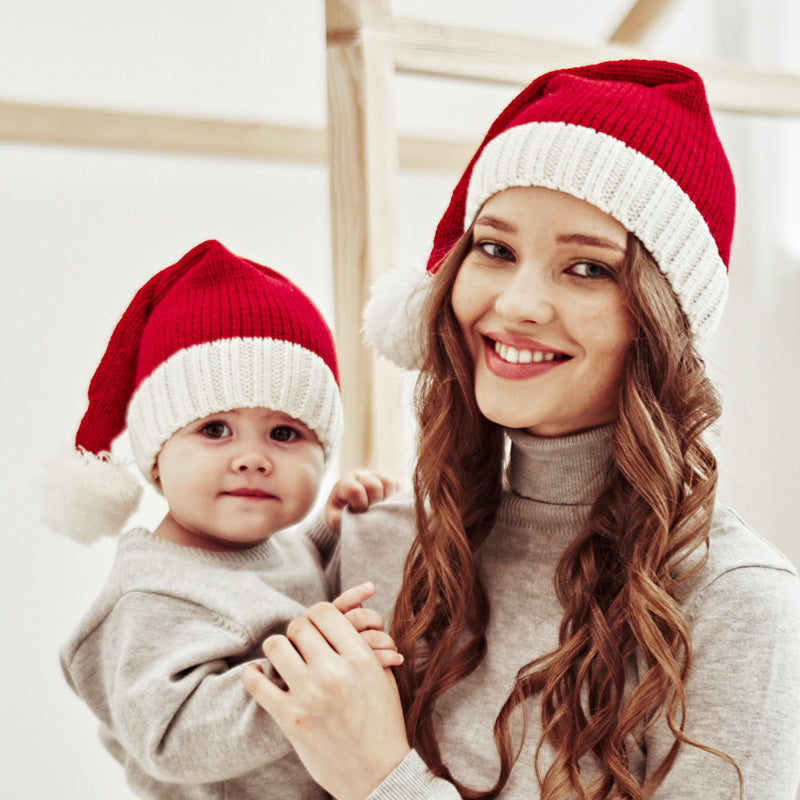 Knitted Santa Hat Christmas Headwear by HitMyNeed