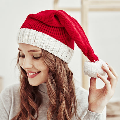 Knitted Santa Hat Christmas Headwear by HitMyNeed