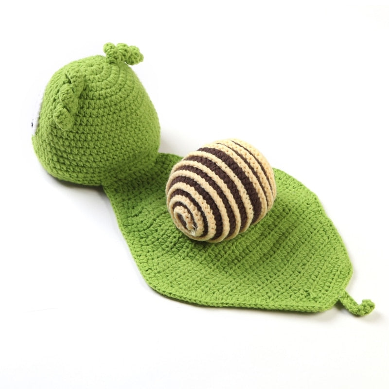 Knitted Unisex Baby Snail Costume (0-3 Months) by HitMyNeed