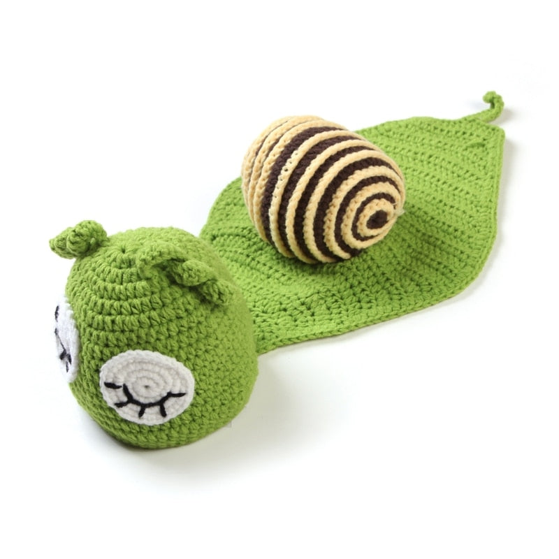 Knitted Unisex Baby Snail Costume (0-3 Months) by HitMyNeed