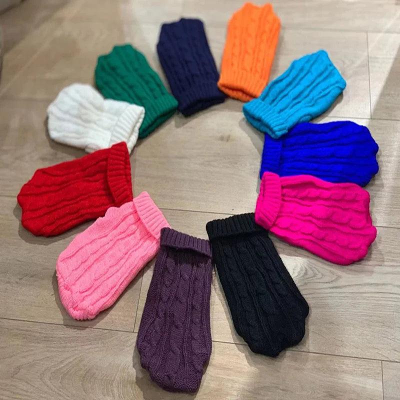 Knitted Winter Dog Sweater for Small & Medium Dogs by HitMyNeed