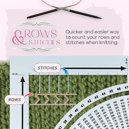 Knitting Gauge Calculator Measurement Tool by HitMyNeed