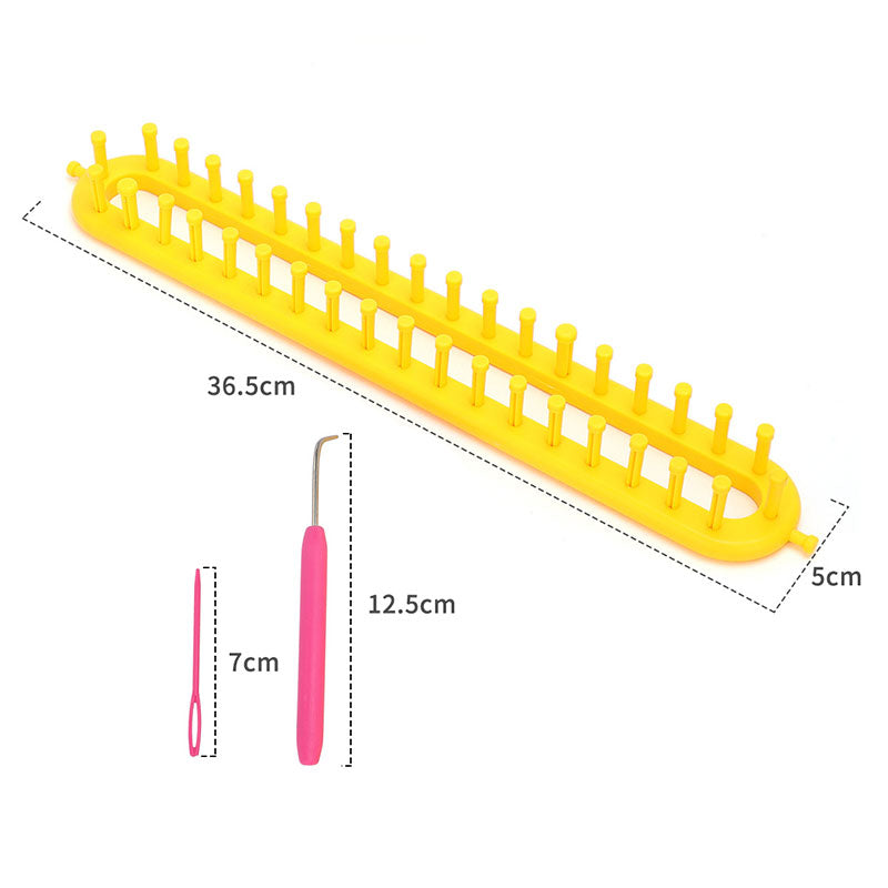 Knitting Loom Plastic Weaver Set with Hooks (3pcs) by HitMyNeed