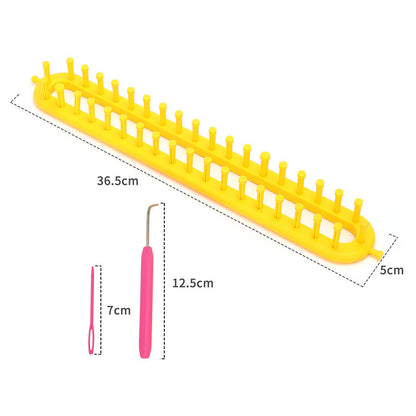 Knitting Loom Plastic Weaver Set with Hooks (3pcs) by HitMyNeed