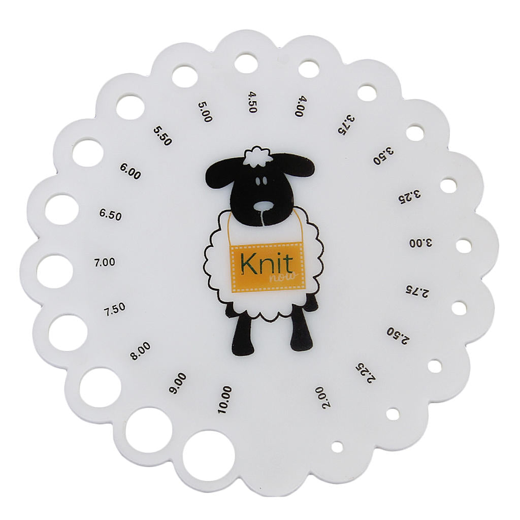 Knitting Needle Gauge Size Measurement Tool by HitMyNeed