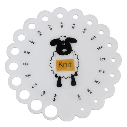 Knitting Needle Gauge Size Measurement Tool by HitMyNeed