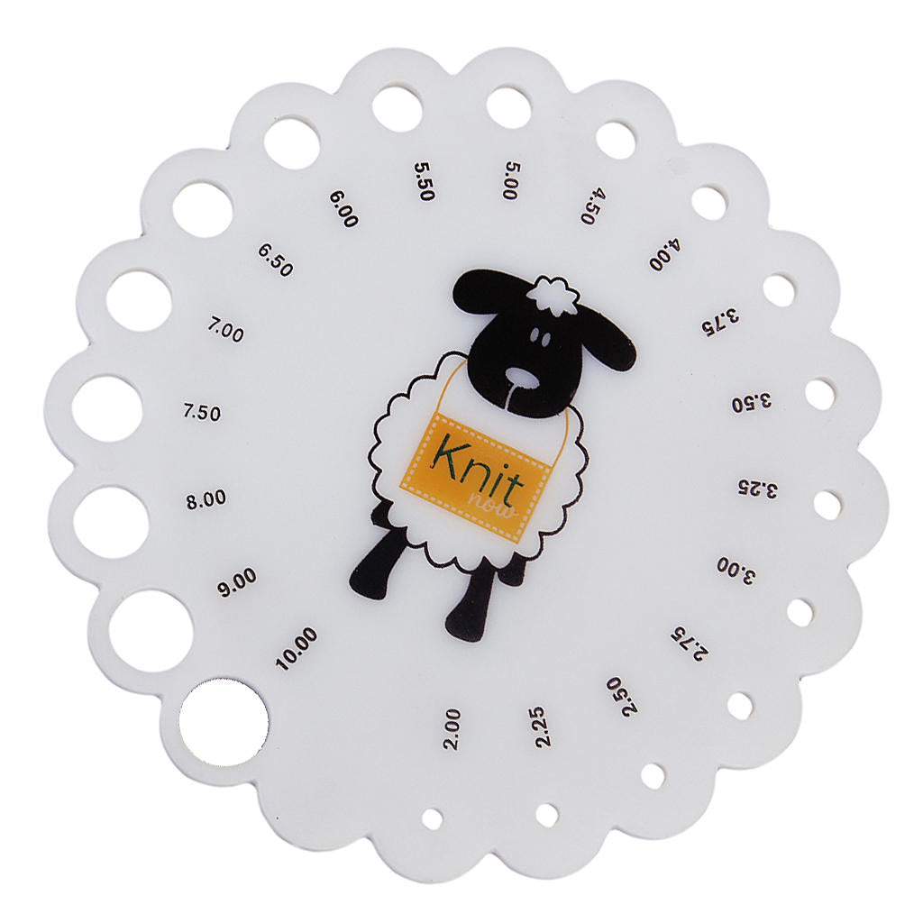 Knitting Needle Gauge Size Measurement Tool by HitMyNeed