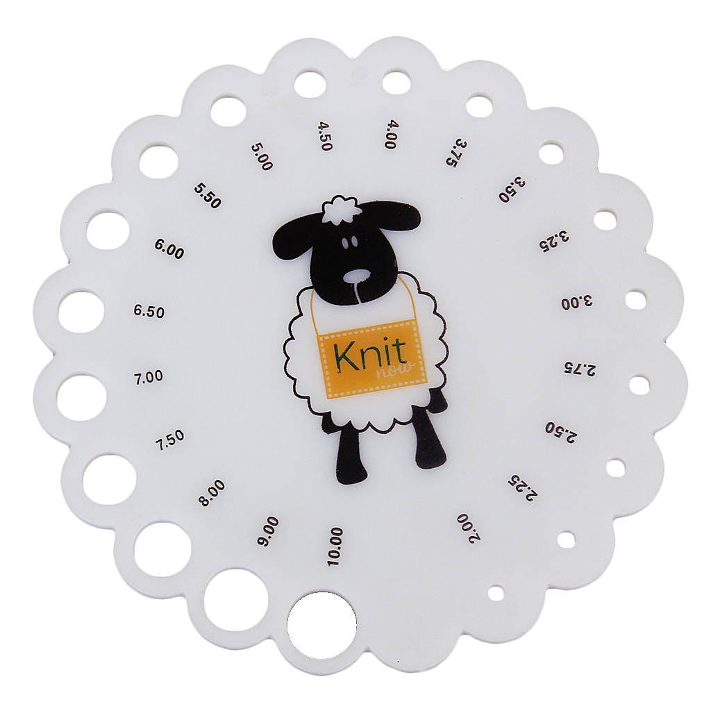 Knitting Needle Gauge Size Measurement Tool by HitMyNeed