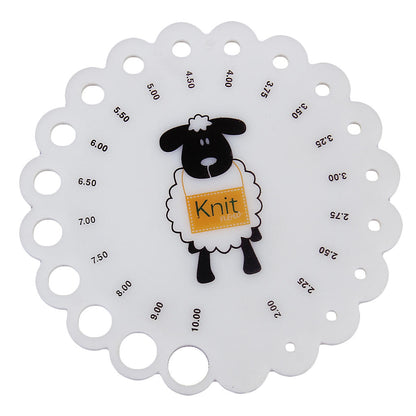 Knitting Needle Gauge Size Measurement Tool by HitMyNeed