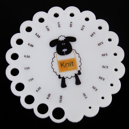 Knitting Needle Gauge Size Measurement Tool by HitMyNeed