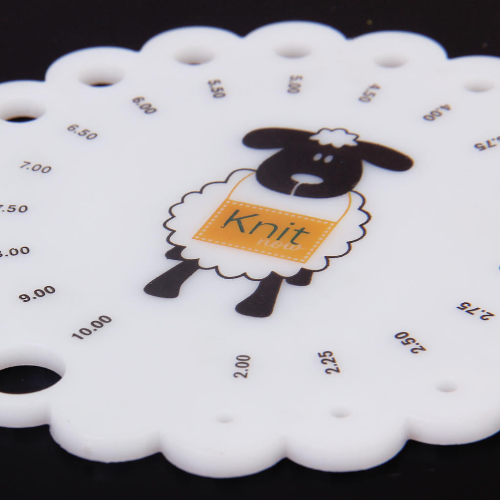 Knitting Needle Gauge Size Measurement Tool by HitMyNeed