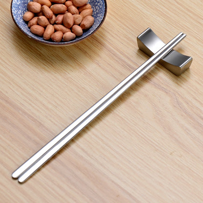 Korean Flat Stainless Steel Chopsticks 23cm by HitMyNeed