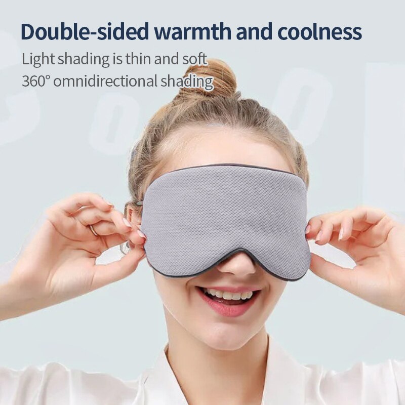 Korean Ice Silk Warm & Cool Sleeping Eye Mask by HitMyNeed