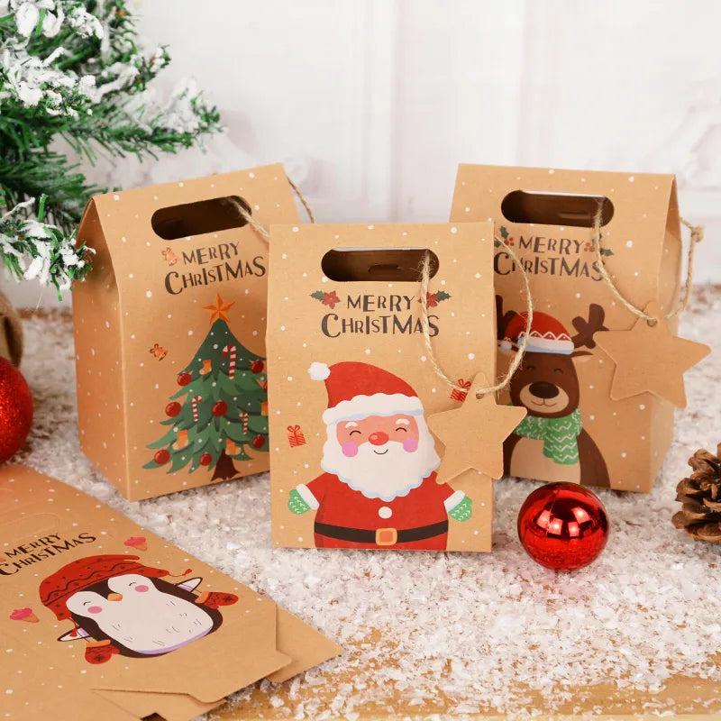 Kraft Christmas Candy Gift Boxes (Set of 6) by HitMyNeed