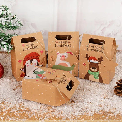 Kraft Christmas Candy Gift Boxes (Set of 6) by HitMyNeed