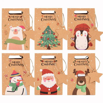 Kraft Christmas Candy Gift Boxes (Set of 6) by HitMyNeed
