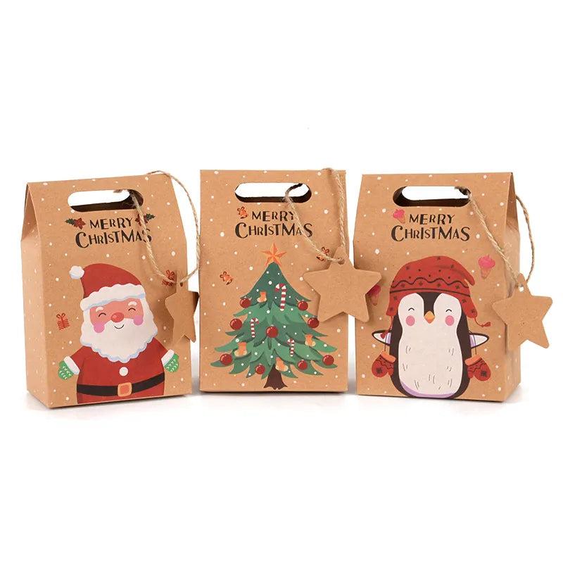 Kraft Christmas Candy Gift Boxes (Set of 6) by HitMyNeed
