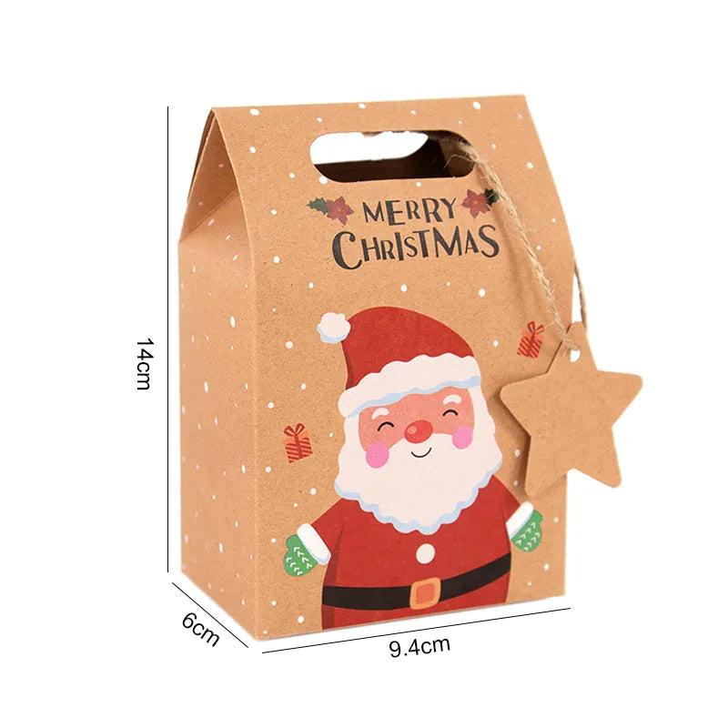 Kraft Christmas Candy Gift Boxes (Set of 6) by HitMyNeed