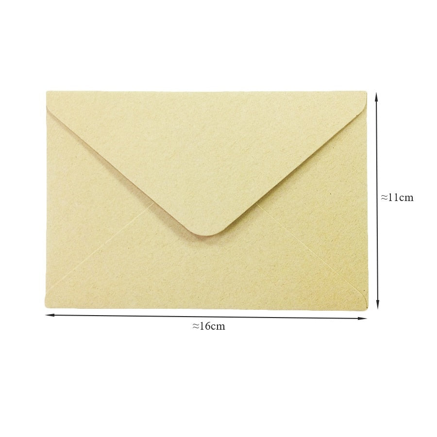 Kraft Paper Invitation Envelopes 160x110mm (50 Pack) by HitMyNeed