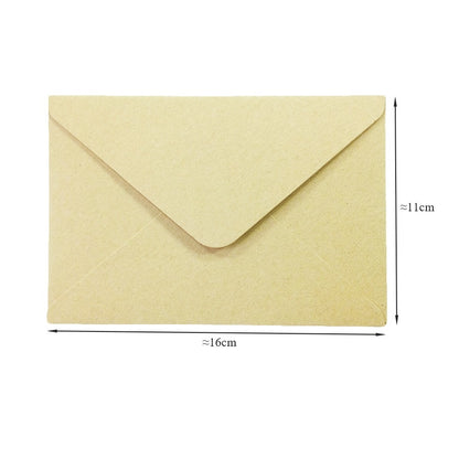 Kraft Paper Invitation Envelopes 160x110mm (50 Pack) by HitMyNeed