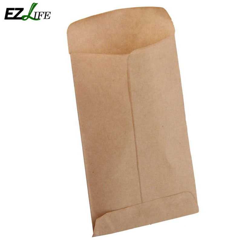 Kraft Paper Seed Storage Bags 6x10cm (100 Pack) by HitMyNeed