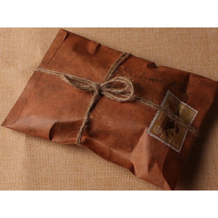 Kraft Paper Vintage Envelopes 16x11cm (50 Pack) by HitMyNeed
