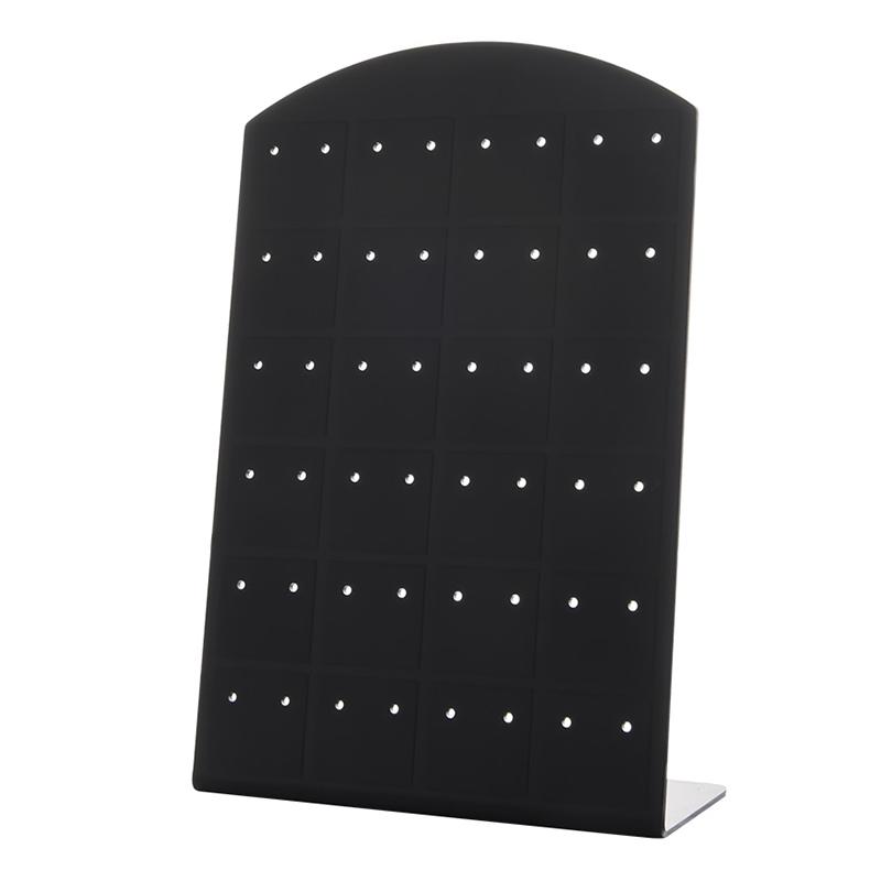 L-Shaped Earring Stud Holder Display Stand Black L - 72 holes by HitMyNeed