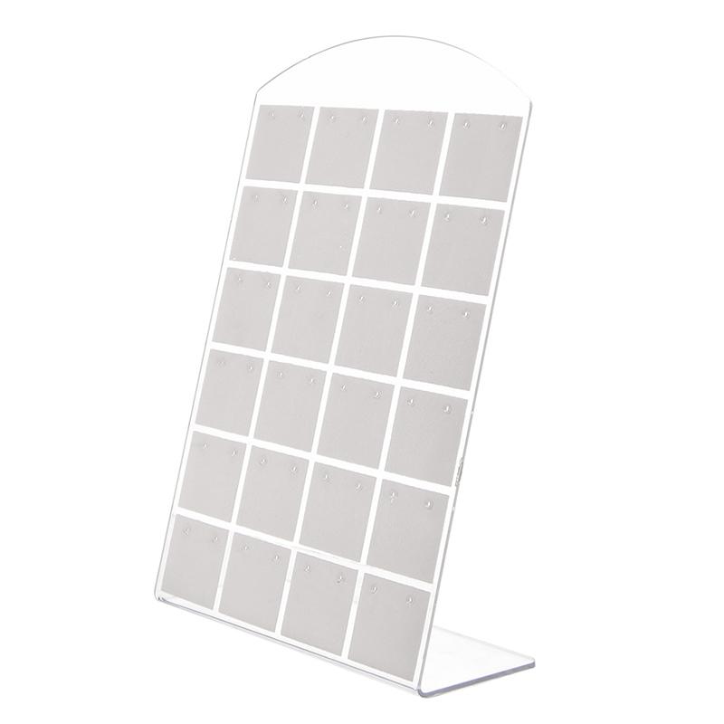L-Shaped Earring Stud Holder Display Stand White L - 72 holes by HitMyNeed