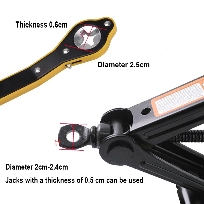 Labor-Saving Jack Wrench for Car & SUV Tire Changes by HitMyNeed