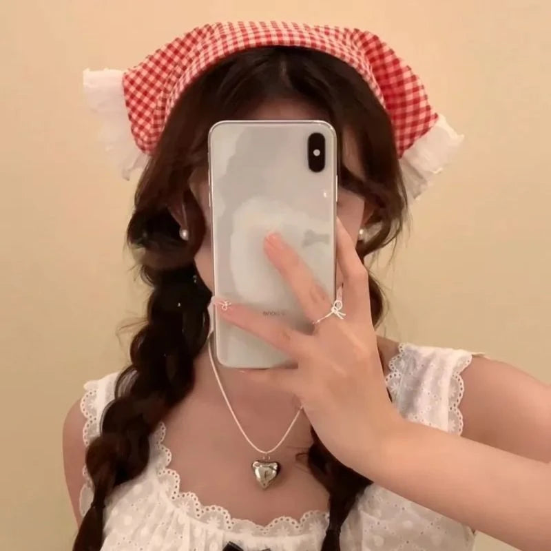 Lace Triangular Hair Scarf & Headband for Women by HitMyNeed