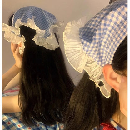 Lace Triangular Hair Scarf & Headband for Women by HitMyNeed