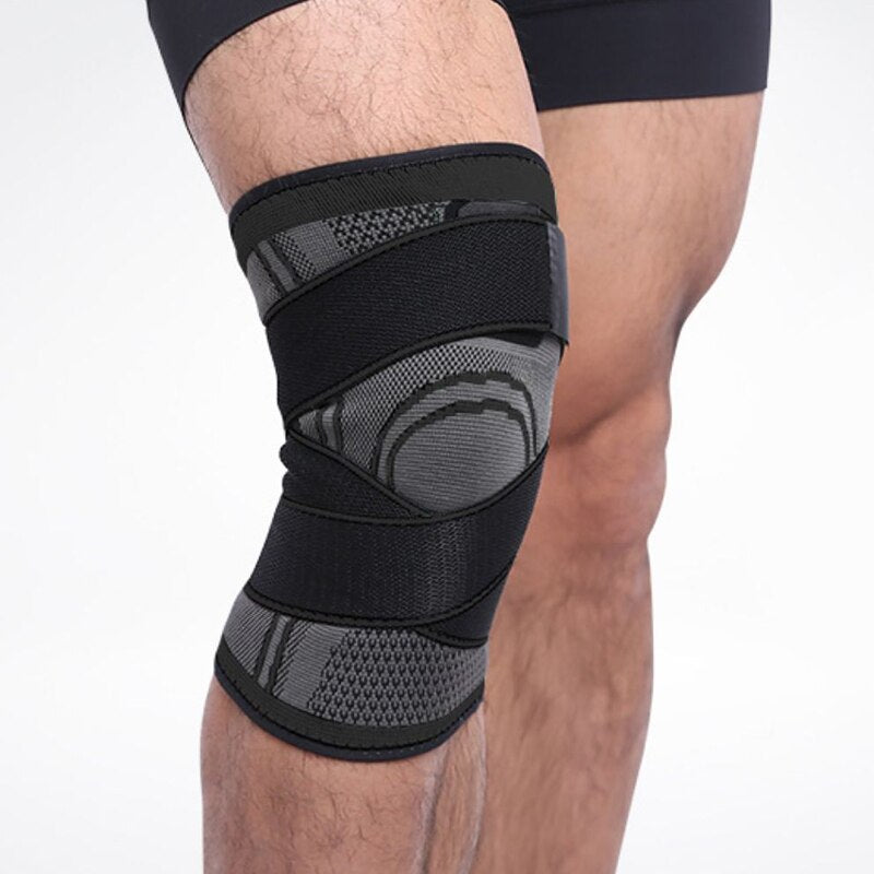 Lace-Up Compression Sports Knee Support Sleeve by HitMyNeed