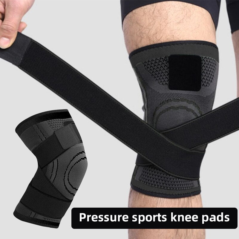 Lace-Up Compression Sports Knee Support Sleeve by HitMyNeed