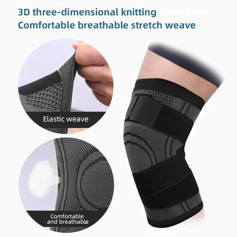 Lace-Up Compression Sports Knee Support Sleeve by HitMyNeed