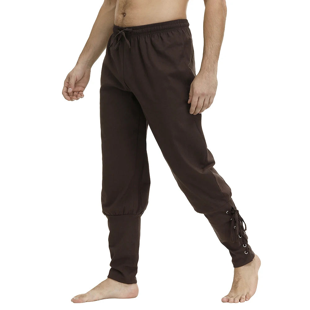 Lace Up Unisex Medieval Pants for Cosplay & Events by HitMyNeed