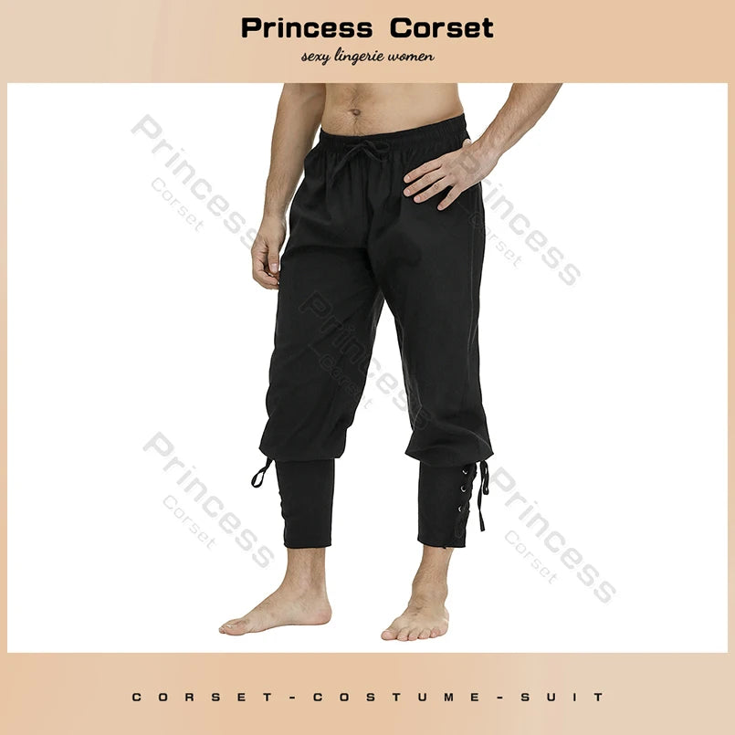 Lace Up Unisex Medieval Pants for Cosplay & Events by HitMyNeed