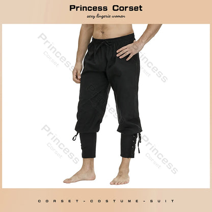 Lace Up Unisex Medieval Pants for Cosplay & Events by HitMyNeed